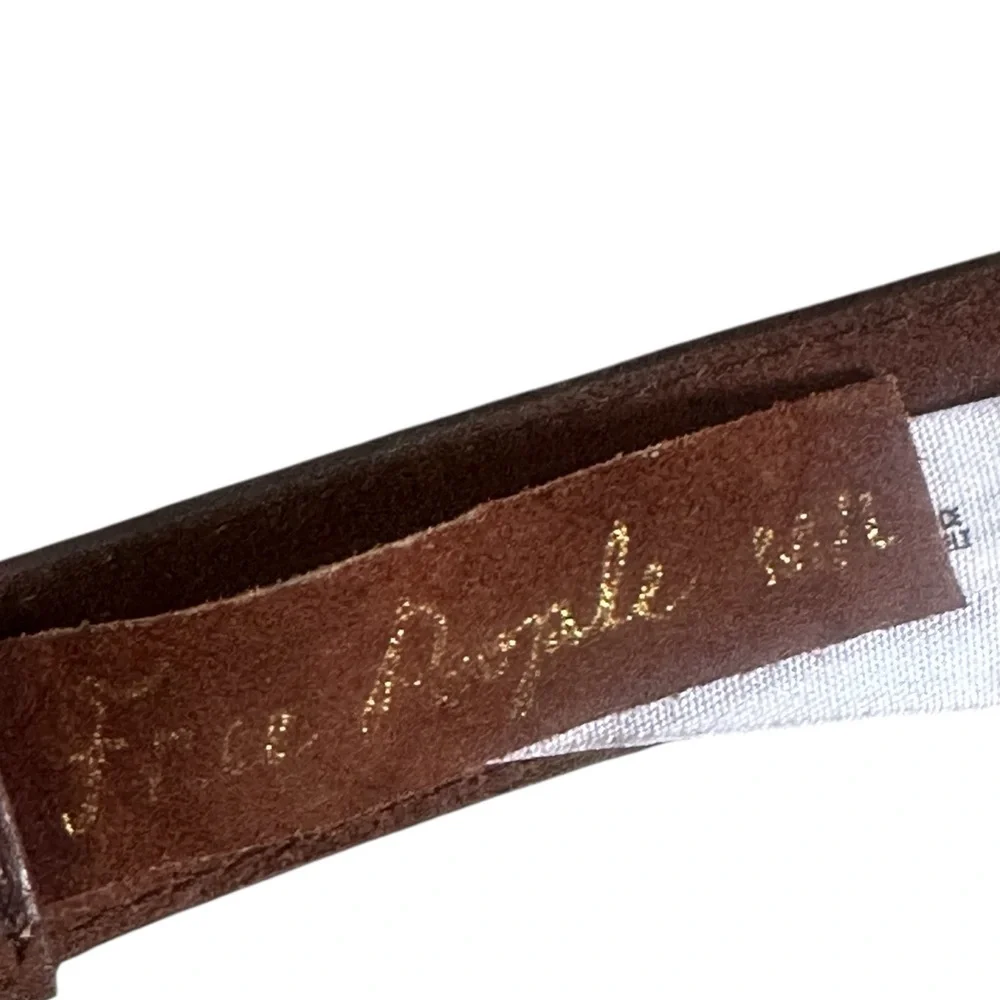 Free People Leather & Suede Belt | Flattering Grommets and Studs | Brown | M/L